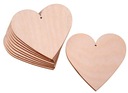 Подвеска HEART из фанеры для декора, 10 см, 10 шт.