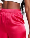 New Look Różowe satynowe spodnie bojówki L Płeć kobieta