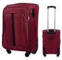 WALIZKA KABINOWA NA KÓŁKACH PODRÓŻNA BAGAŻ DIAMOND RED Miękka S 20