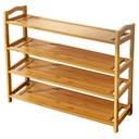 БАМБУКОВЫЙ ШКАФ ДЛЯ ОБУВИ - ПОЛКА-СТОЙКА ДЛЯ ОБУВИ С 4 УРОВНЯМИ STRONG