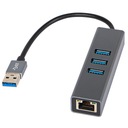 СЕТЕВАЯ КАРТА СЕТЕВОЙ АДАПТЕР RJ45 3 ПОРТА USB 3.0 100/1000 Мбит/с ETHERNET