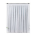 ДЛИННАЯ БЕЛАЯ ШТОРА ГОТОВАЯ ШТОРА С ЛЕНТОЙ 350х260 СМ ПРОИЗВОДСТВО В ПОЛЬШЕ