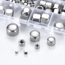 NUTS SLEPE SZESCIOKATNE ZE STEEL STAINLESS STEEL A2 KIT 165 PIECES  photo 6