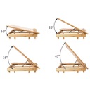 Бамбуковый стол для ноутбука для подставки для кровати, складная регулируемая подставка