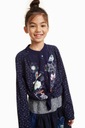 РУБАШКА DESIGUAL ТЕМНО-СИНЯЯ С УЗОРОМ (7-8L)