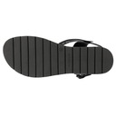 Dámske sandále pohodlné čierne na vyvýšenej podrážke Wojas veľ.39 Veľkosť 39