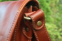 Pánska kožená taška cez rameno veľká hnedá talianska A4 poštárka vintage Hmotnosť (s balením) 1.1 kg