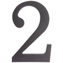 НОМЕР ДОМА ЗДАНИЕ ЧЕРНЫЙ ПЛАСТИКОВЫЙ НОМЕР '2'