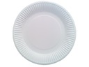 БЕЛЫЕ БУМАЖНЫЕ ТАРЕЛКИ 15см, ОДНОРАЗОВЫЕ, 100 шт.