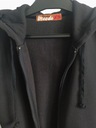 XS/S 32/34 długa czarna damska bluza dresowa z kapturem i kieszeniami Moodo Materiał dominujący poliester