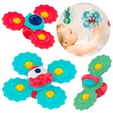 СПИННЕР С СЕНСОРНОЙ ПРИСОСКОЙ ПОДАРОЧНАЯ ПОГРЕМКА ДЛЯ ВАННЫ 3 ШТ.