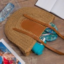 Коричневая женская летняя сумка, ремешок, молния, бохо, модная сумка-мессенджер
