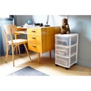 CITY TOWER модульный шкаф с 3 ящиками на колесиках, ЧЕРНЫЙ