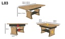 Ławostół L03 rozkładana podnoszona 120/160x70 Stół Ława Loft Waga produktu z opakowaniem jednostkowym 70 kg