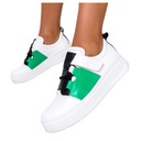 КОЖАНЫЕ КРОССОВКИ ЖЕНСКИЕ НА ЛИПУЧКЕ PL размер 41