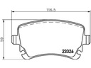 ZAPATAS PARTE TRASERA BENTLEY CONTINENTAL 4.0 6.0 03-18 CONTINENTAL 6.0 05-13 