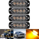 4X 4 СВЕТОДИОДНЫЕ 12/24V STROBOSKOPY ПРЕДУПРЕЖДАЮЩИЕ АВТОМОБИЛЬНАЯ СВЕТА STROBOSKOPOWE  фото 8