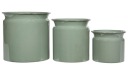ЦВЕТОЧНЫЙ ВАЗ OTIS, 3 шт, зеленая эмаль.