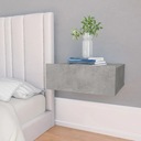 vidaXL Závesný nočný stolík, betónová sivá, 40x30x15 cm Stav balenia originálne