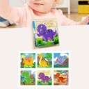 Drevené Montessori puzzle pre rozvoj jemnej motoriky Dinosaurus Kód výrobcu SSDD