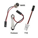 ПАНЕЛЬ 24 LED (СВІТЛОДІОД) 12V W5W C5W C10W T4W CANBUS 1000LM  (13897998552) фото min 9