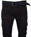spodnie BOJÓWKI CZARNE ITENO PASEK GRATIS W42 112c Kolor czarny