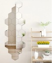 Настенное украшение Зеркало декоративное Hexa 8 см