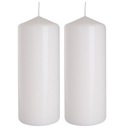ZESTAW 2 ŚWIEC STOŁOWYCH WALEC KLASYCZNA ŚWIECZKA 15cm 48h