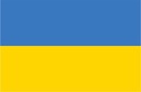 Naklejka samoprzylepna flaga Ukraina 12cmx8cm