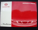 DAEWOO Nubira I (02.1999) - Instrukcja Obsługi