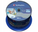 VERBATIM BD-R BLU-RAY 25GB 6x Printable 50szt !!!! Pojemność 25 GB