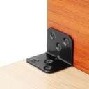 BRACKET ANGULAR L 24 PCS STEEL STAINLESS STEEL BLACK DO MEBLI INSTALLATION 30X30MM  photo 8