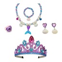 Dievčenské náhrdelníky princezné Náramky do uší Dominujúca farba prehľadná
