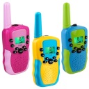 WALKIE TALKIE ДЛЯ ДІТЕЙ НАБІР 3В1 КОРОТКОХВИЛЬОВІ ЖК ЛІХТАРИК ДАЛЬНІСТЬ 3КМ