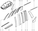 RENAULT LAGUNA II BRIDA PROTECCIÓN DE SOPORTE DERECHA PARTE DELANTERA PARTE TRASERA 7701207946 