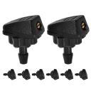 10 SZT. BLACK NOZZLES WASHERS REAR WIPERS CAR ABS ZAMIENNE  photo 8