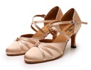 ТАНЦЕВАЛЬНЫЕ ТУФЛИ STANDARD NUDEL БЕЖЕВЫЕ, 7,5 см