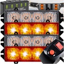 4 SZT LAMPY OSTRZEGAWCZE DIODOWE KOGUTY LED STROBOSKOPY LAMPA DROGOWA