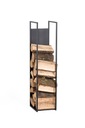Деревянная подставка, деревянная корзина 120 см, ЧЕРНЫЙ