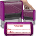 PIECZĄTKA WPŁYNĘŁO TRODAT 8912 DO FIRMY BIURA FIOLETOWA 47x18mm