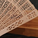 Bambusowy wachlarz drewniany ażurowy składany DIY taniec ślub przyjęcie Marka inny