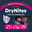 Pieluchomajtki noc dziewczyna 4-7 lat HUGGIES x3