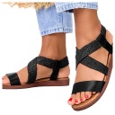 СОВРЕМЕННЫЕ ЖЕНСКИЕ ПЛОСКИЕ САНДАЛИИ С ЭКВИПМЕНТОМ r 37