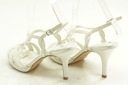 MENBUR sandále biele na strednom podpätku špendlíky pohodlné saténové veľ. 38 Kód výrobcu MB4