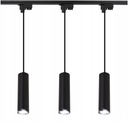 Подвесной потолочный светильник, рейка 1 м + 3 трубки ЧЕРНАЯ
