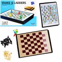 Магнитные шахматы, шашки, змейки, лесенки 2в1