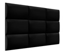 Nástenný panel 60 x 30 cm čalúnený 3D čelo v čiernej farbe EAN (GTIN) 5904474100516