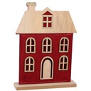 ДАЧА ДОМАШНЯЯ РОЖДЕСТВЕНСКАЯ ФИГУРКА ДЛЯ СОЗДАНИЯ РОЖДЕСТВЕНСКОЙ ЕЛКИ ВЕНКА, ДЕРЕВЯННЫЙ ВОЙЛ L