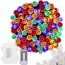 Рождественские елочные гирлянды 100 светодиодов МНОГОЦВЕТНЫЕ НАРУЖНЫЕ