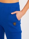 PRĄŻKOWANE bawełniane Spodnie dresowe DRESY w prążek 9602 amarant S/M Cechy dodatkowe brak
